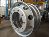 Steel rims for truck wheels